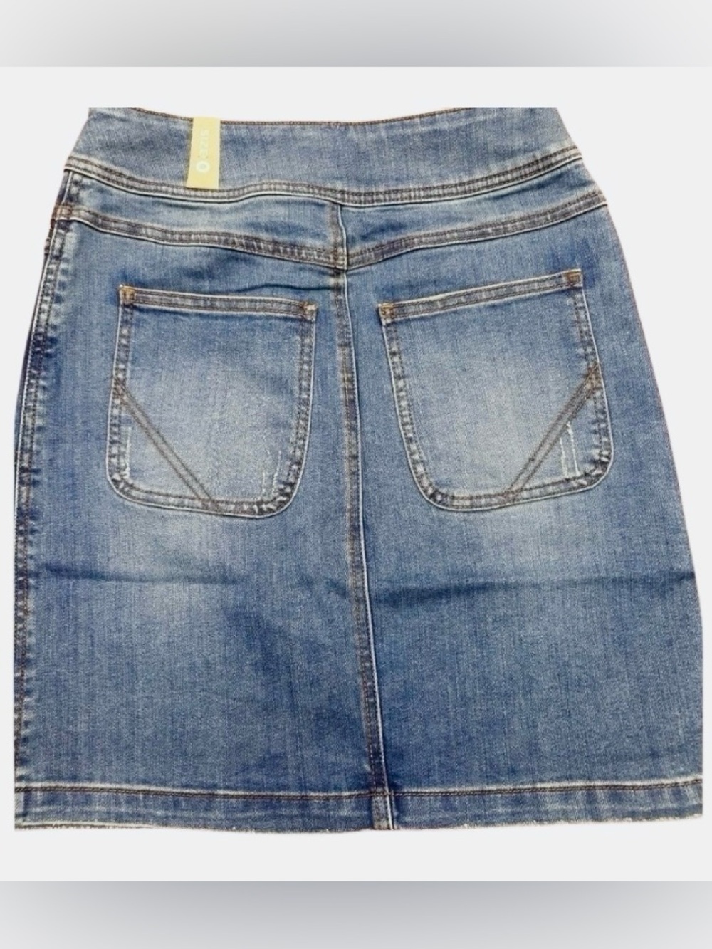 Prana New Organic Cotton Stretch Denim Cargo Mini Skirt Size 6 Medium Blue - Picture 11 of 11